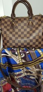 Damier speedy bandouliere 25